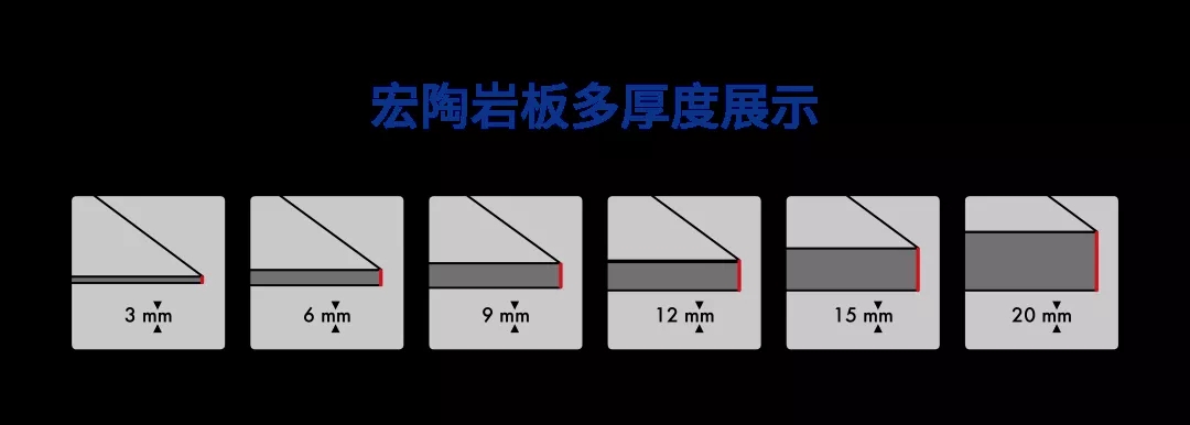 918博天堂护墙岩板多厚度展示图